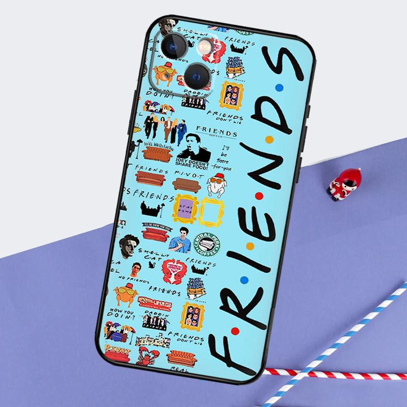 Friends TV Phone Case For iPhone 16 Pro Max 11 12 13 14 15 Pro Max Mini XR 16 15 Plus 16e Cover Shell