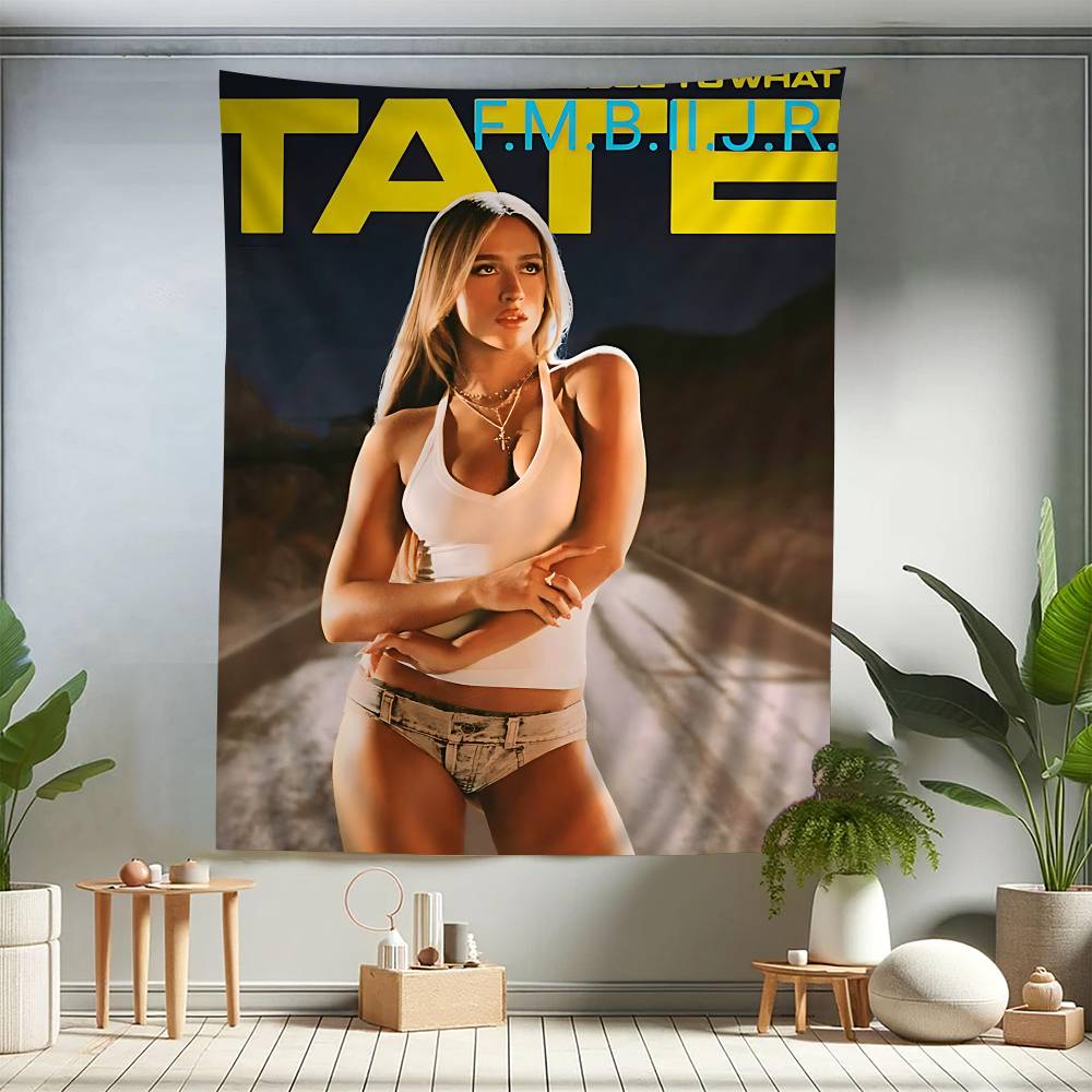 

Tate MMcRae Singer Anime Tapestry Hippie Flower Wall Carpets Dorm Decor Cheap Hippie Wall Hanging 74x94cm(29x37in)