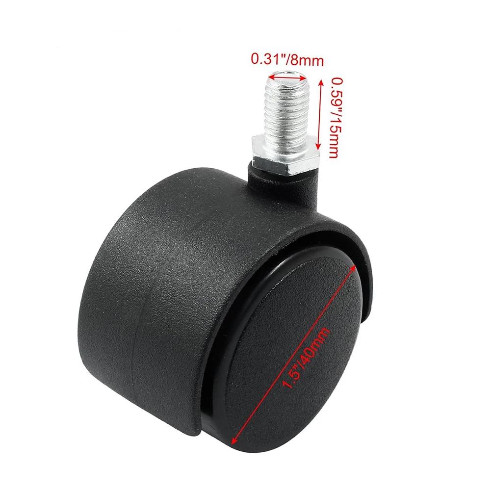 1.5 Inch 40mm Nylon Caster Wheels Caster Wheels For Furniture 360 Degree Rotatory Casters Furniture Caster Wheels