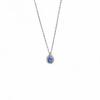 Color Zircon Water Drop Necklace Women Niche Inlaid Zircon Clavicle Chain