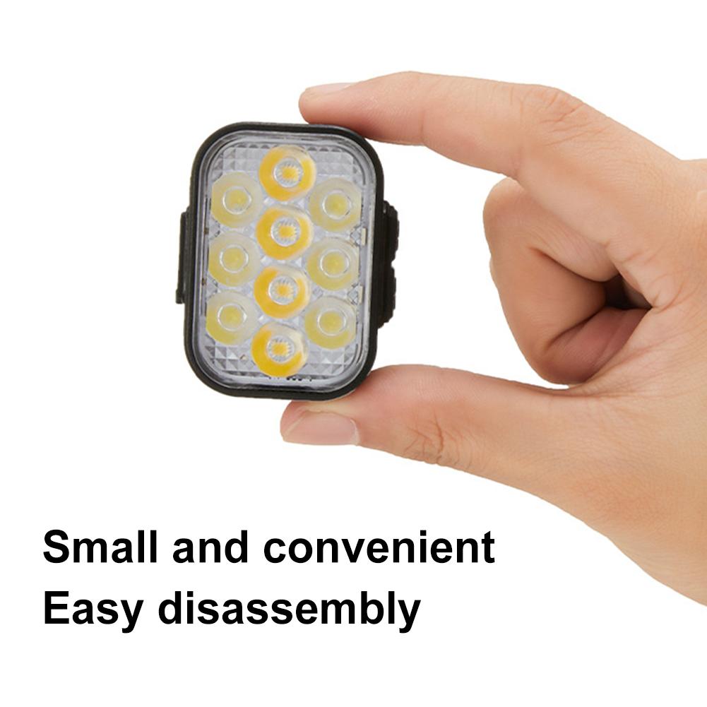 LED Bike Handlebar Flashlight USB Rechargeable Outdoor Bike Headlight Waterproof Cycling Tail Lamp Bicycle Rear Night Light