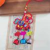Chinese Red Chinese New Year Incense Packet Embroidered Zodiac Spring Festival Bell Pendant Portable with Tassel