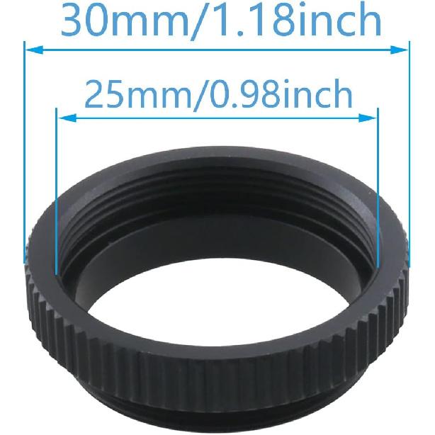 Camera C-Mount Lens Adapter ZCZQC 5mm C to CS Extension Tube for CCTV Security Cameras C-CS Mount Adaptor Spacer Ring