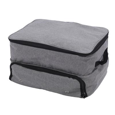 Club Trunk Storage Bag Grey Water Resistant Ventilated Polyester Car Locker with Separate