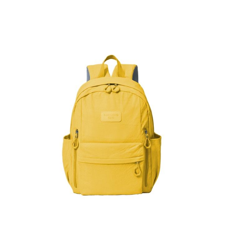 

Повседневный маленький и свежий школьный рюкзак в клетку конфетного цвета для студентов, путешествий, универсальный рюкзак большой вместимости для женщин average size жёлтый