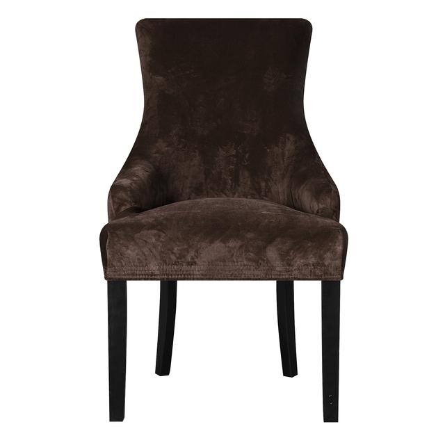 Real Velvet Fabric Sloping Arm Chair Cover Big Size Wing Bakc King Back Chair Covers Seat Covers For Hotel Party Banquet Home