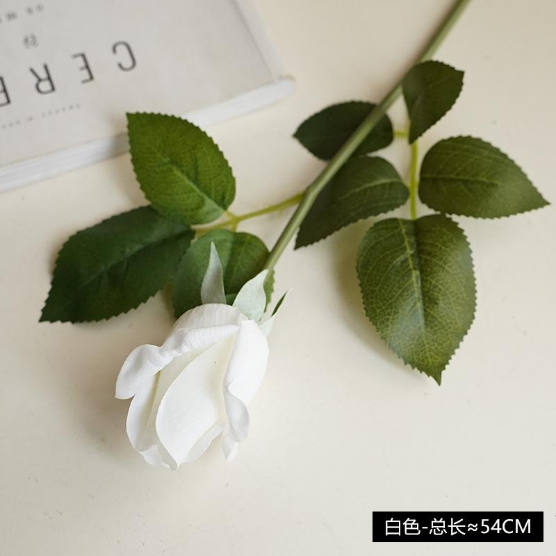 Moisturizing Rose Simulation Flower Single Lover Rose Home Decoration Valentine's Day Gift Rose Bud Bud