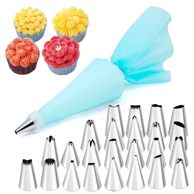 New 14/26/29 Pcs Set Cream Nozzles Pastry Tools Accessories For Cake Decorating Pastry Bag Kitchen Bakery Confectionery Equipmen