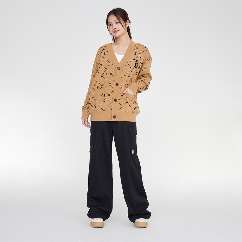 New MLB Knitwear Unisex Light Camel 3AKCM0134-43CAL