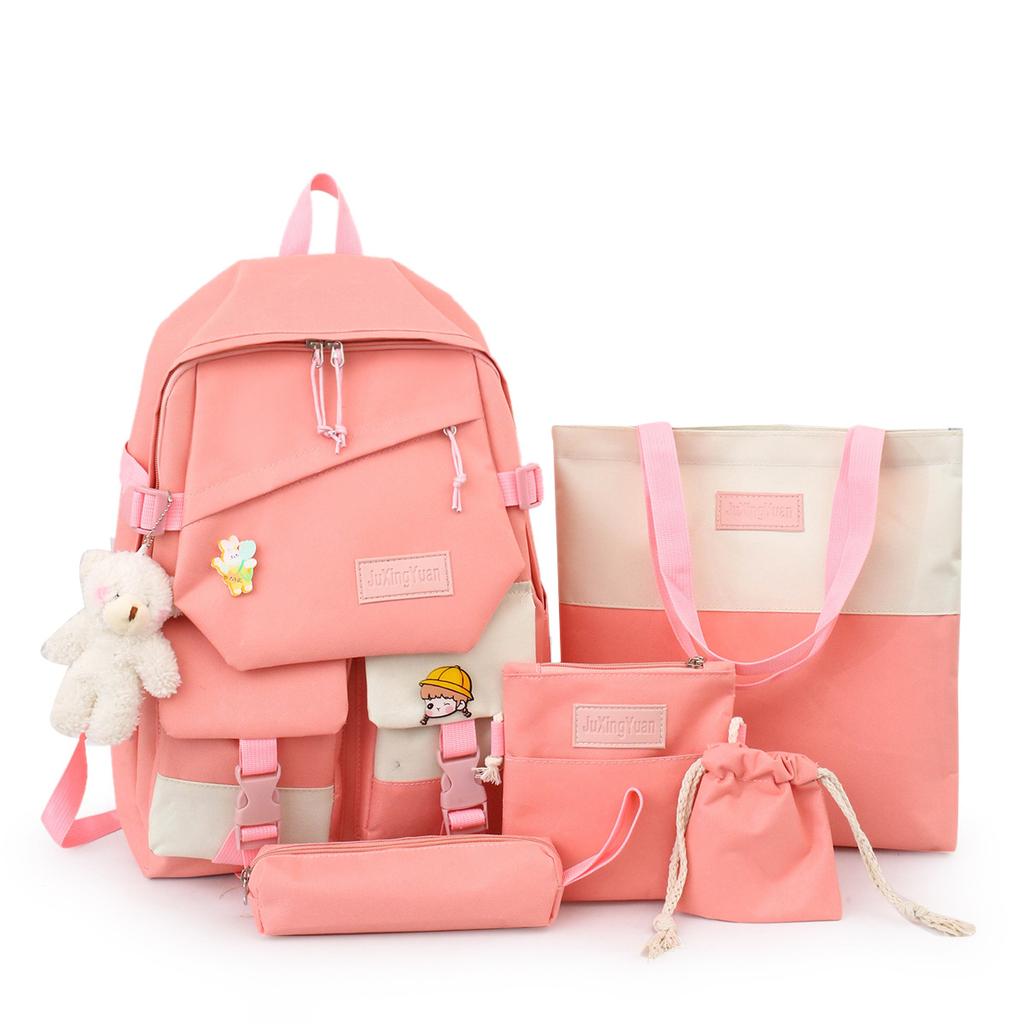 Ins Style New Fashion Trendy Casual Foreign Style Small Fresh Backpack Large Capacity Korean Version Sports College Style School Bag