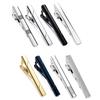 Set of 8 Men Tie Clip Alloy Texture Secure Hold Fashion Accessory Tie Clasps Tie Accessories for Formal and Casual Wear
