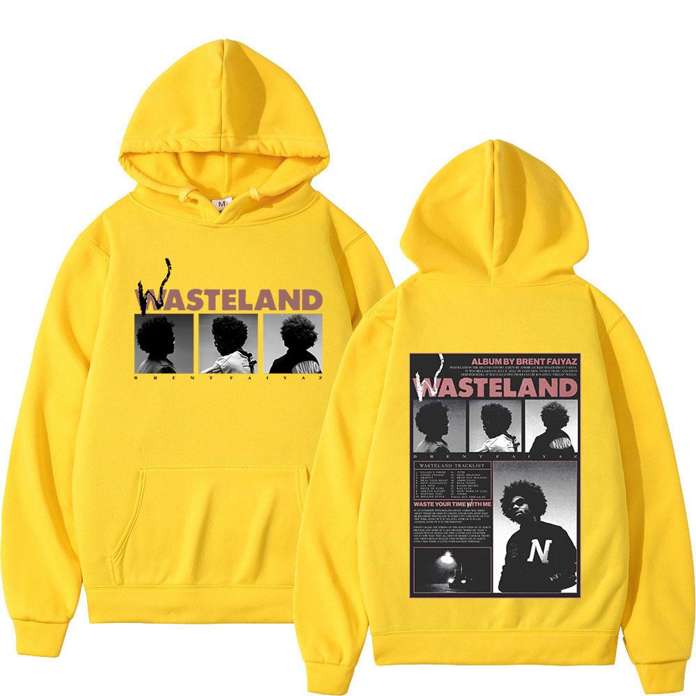 

Толстовка с капюшоном Brent Faiyaz, музыкальный альбом, Wasteland, толстовка с капюшоном и графическим принтом, уличная одежда в стиле хип-хоп, винтажные толстовки большого размера, унисекс XL