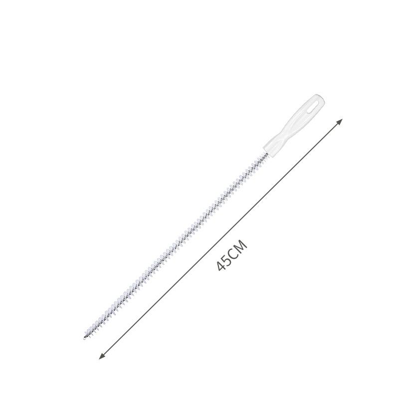 

Щетка для прочистки труб, щетка для чистки труб, канализация, кухонная раковина, щетка для прочистки труб, свободно сгибаемый очиститель, инструмент для удаления засоров 45cm белый