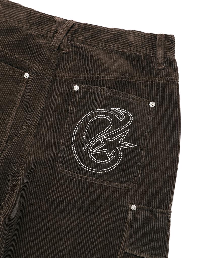 CAVISH Corduroy Washed Cargo Pants Brown(Cv2Efupa10A)