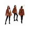 Christmas Elk Cape Hooded Set Cosplay Costume Witch Shawl Deer Cape Headdress Antler Headband