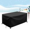 AJALGZ Outdoor Furniture Cover Waterproof 165x80x90cm Heavy Duty Rain Dust Proof Rectangular Patio Table Cover Black