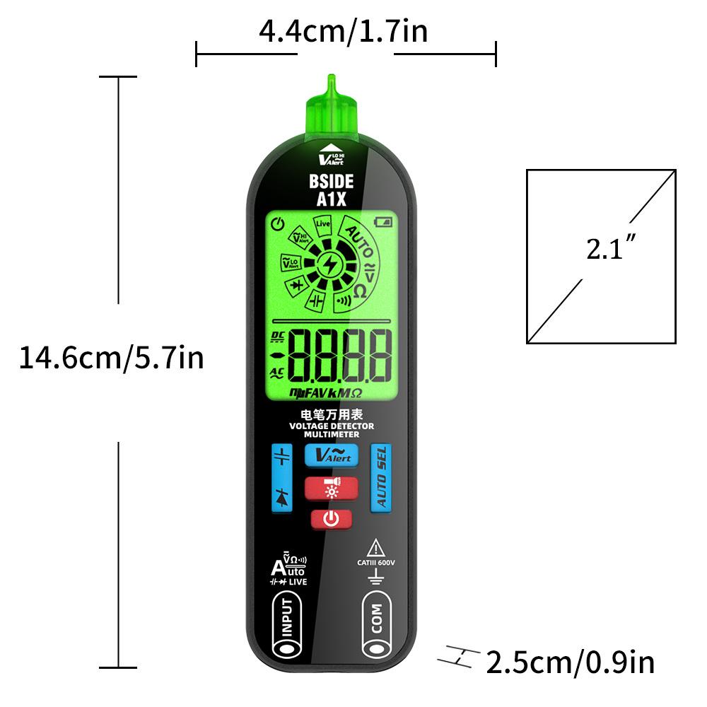 A1X Mini Multimeter LCD Digital Tester Voltage Detector DC/AC Voltage Resistance