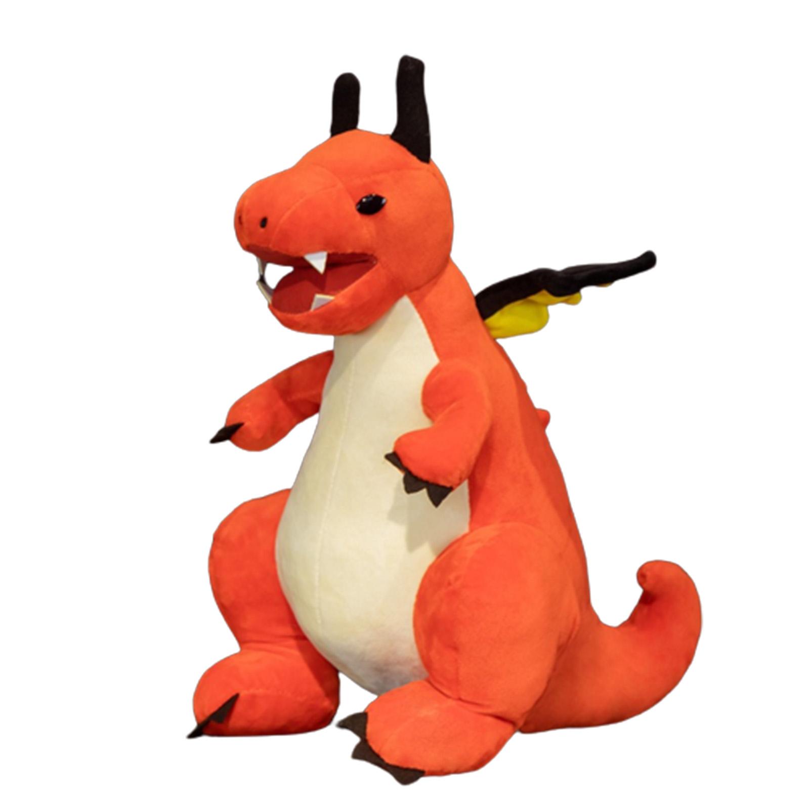 Dinosaur Anime Character Stuffed Toy Soft Cuddly Friend Baby Sleeping Pillow красный