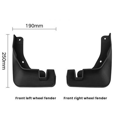 Set of Black Plastic Car Mud Flaps for Toyota Wigo Agya 202