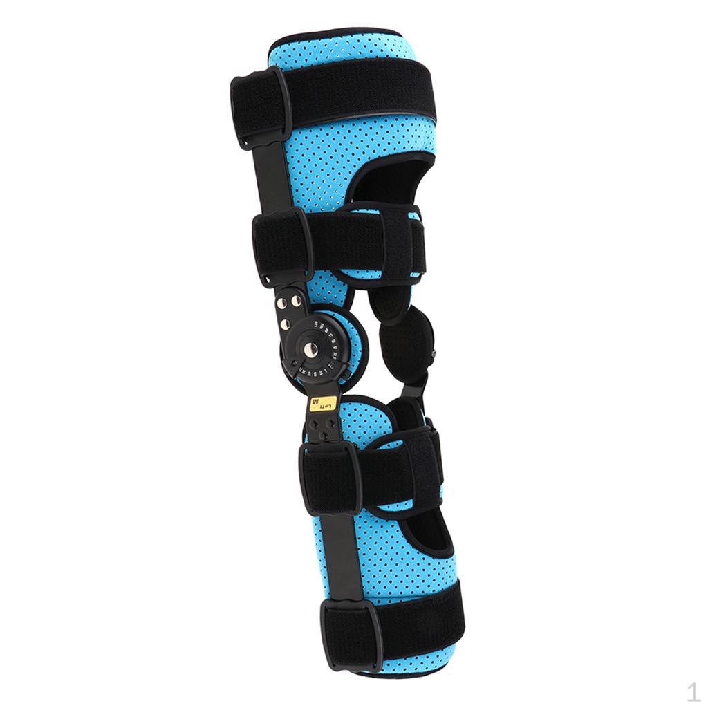 

Adjustable Hinged Knee Orthosis Support Ligament Sport Orthopedic Splint Osteoarthritis Pads - M