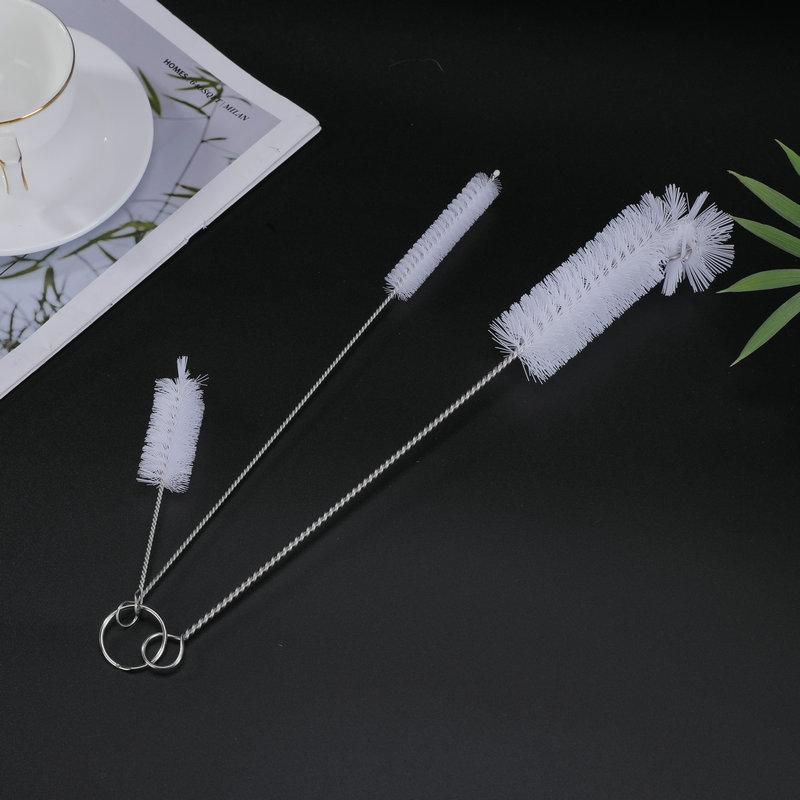 3 Pcs White Laboratory Test Tube Family Kitchen Cleaning Brush Bottle Cleaning Tools