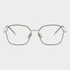 LOOKING4U NeoRetro B11001 C4 Silver Black Blue Light Blocking Glasses