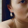 cellmute PETAL EARRING(WHITE GOLD)