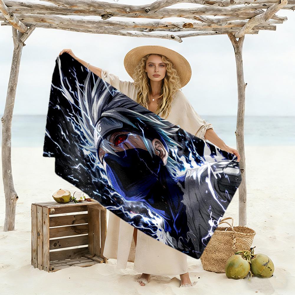 Naruto Beach Towel Soft Durable Quick-Dry Comfortable Lightweight Perfect for Traveling Yoga Camping and Swimming