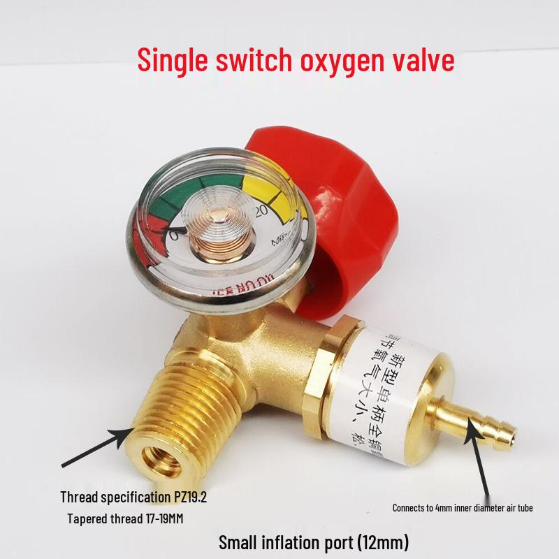2L Portable Welding Torch Kit: Air Conditioning Accessories with Oxygen Meter, Valve, Bridge, 4L Oxygen Cylinder, and Inflation Tube.