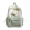 Schoolbagins wind small fresh girl heart school bag middle and high school students contrasting color backpack girls travel light backpack
