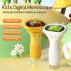 1000X Children Educational Microscope with LED Light USB Rechargeable Power and Built In Camera Video Function Portable
