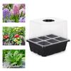 6/12Cells Seeds Starter Tray Seeds Germination Adjustable Humidity Vent Plant Nursery Box Bonsai Seedlings Growing For Gardening