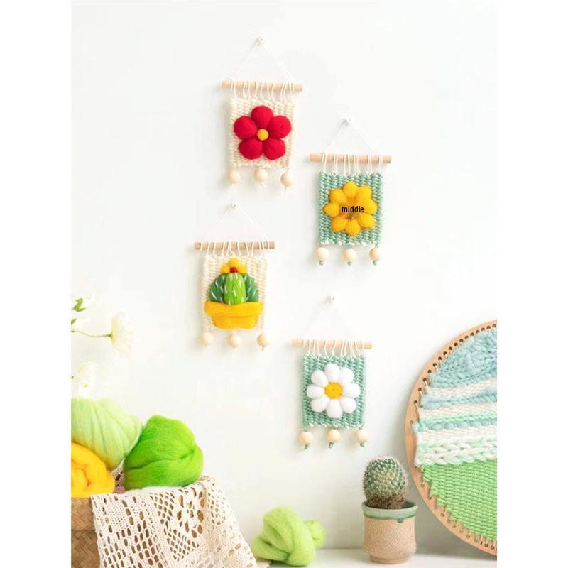 Children's Art Area Wool Knitting Board - DIY Weaving Material Kit for Kindergarten & Large Class Teaching