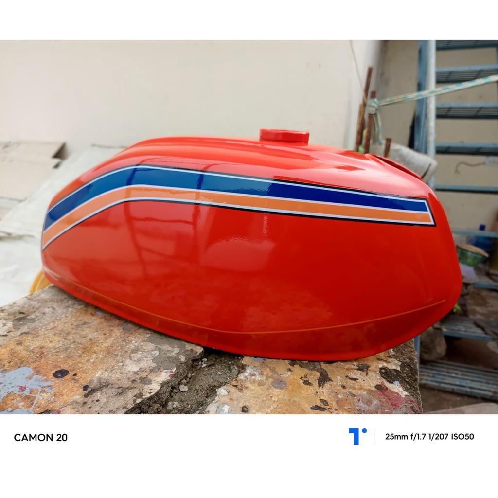 Honda CB400 CB400A 1978 Red Painted Aluminium Alloy Petrol Fuel Gas Tank + Cap