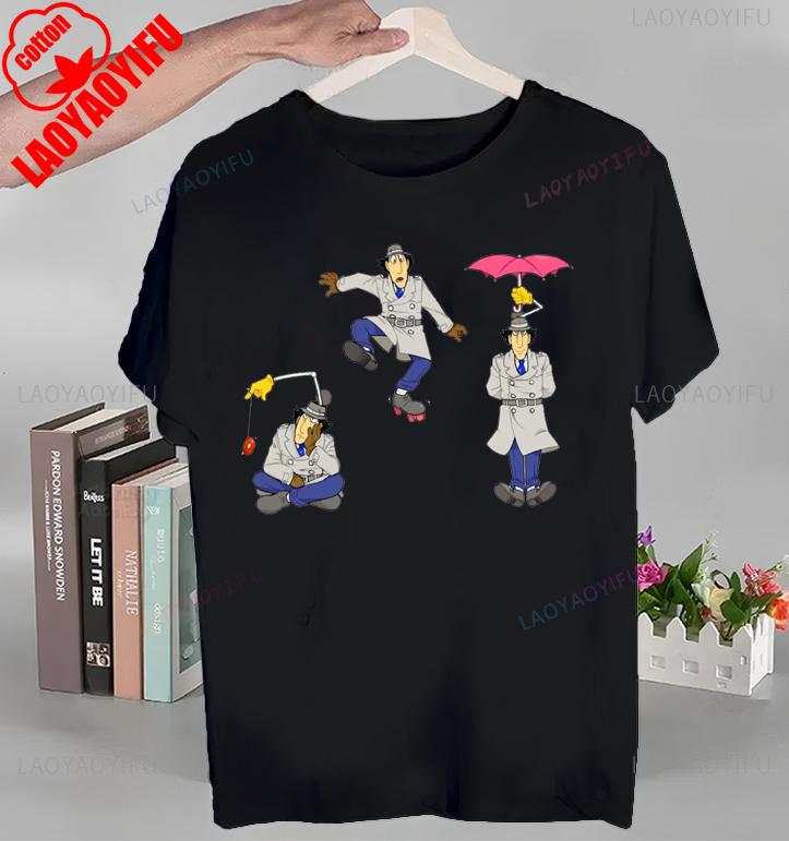Animiertes Inspektor Gadget T-Shirt Oberteile Animiertes Inspektor Gadget T-Shirt Hochwertige Baumwolle