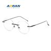 Trendy rimless glasses for female students, suitable for prescription lenses, stylish and ultra-light eyeglass frames
