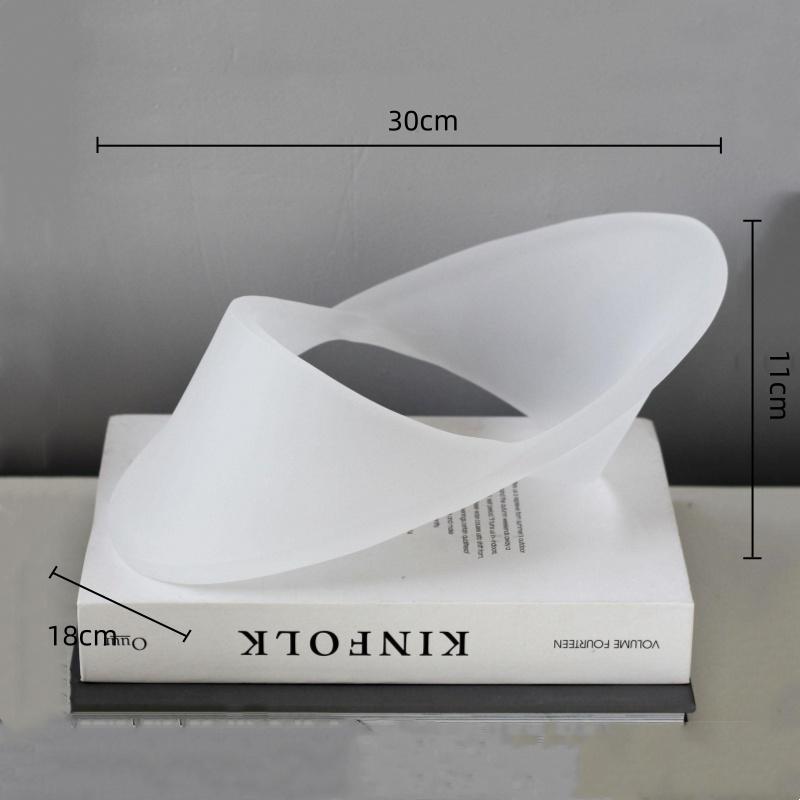 Transparenter Acryl-UFO Geometrischer Hohl-Dekorationsartikel Abstrakte Handarbeiten Dekorationsfiguren Heimdekoration