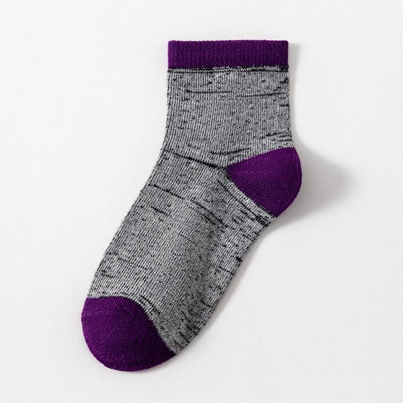 Kids Cotton Mid-Calf Socks Breathable Absorbent Anti-Odor School Home Indoor Use In 10 Colors