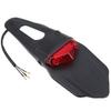 Karun Motorcycle LED Enduro Tail Lamp with Red Lens License Plate Light Universal