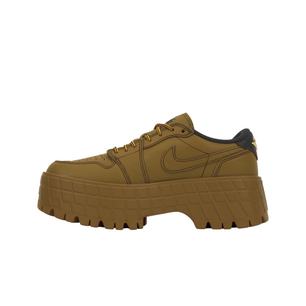 Adidași Femei Air Jordan 1 Low Brooklyn Wheat Maro Echipă-Roșu Auriu-Metalizat HF3184-700