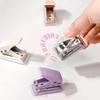 1pcs Mini Light Color Hole Punch Manual Single Round for Punching Holes In Loose-Leaf Paper Office School