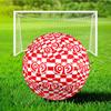 Red And White Mainz Pattern Soccer Ball Size 5 Soccer Ball, Machine-stitched, Soft and Comfortable, Suitable for Training and Matches Fan Gift