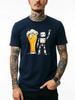 Humorous Robot Loves Beer Graphic Summer Fashion TShirt Unisex WoUnisex Casual Loose Summer Drinking Streetwear Tee