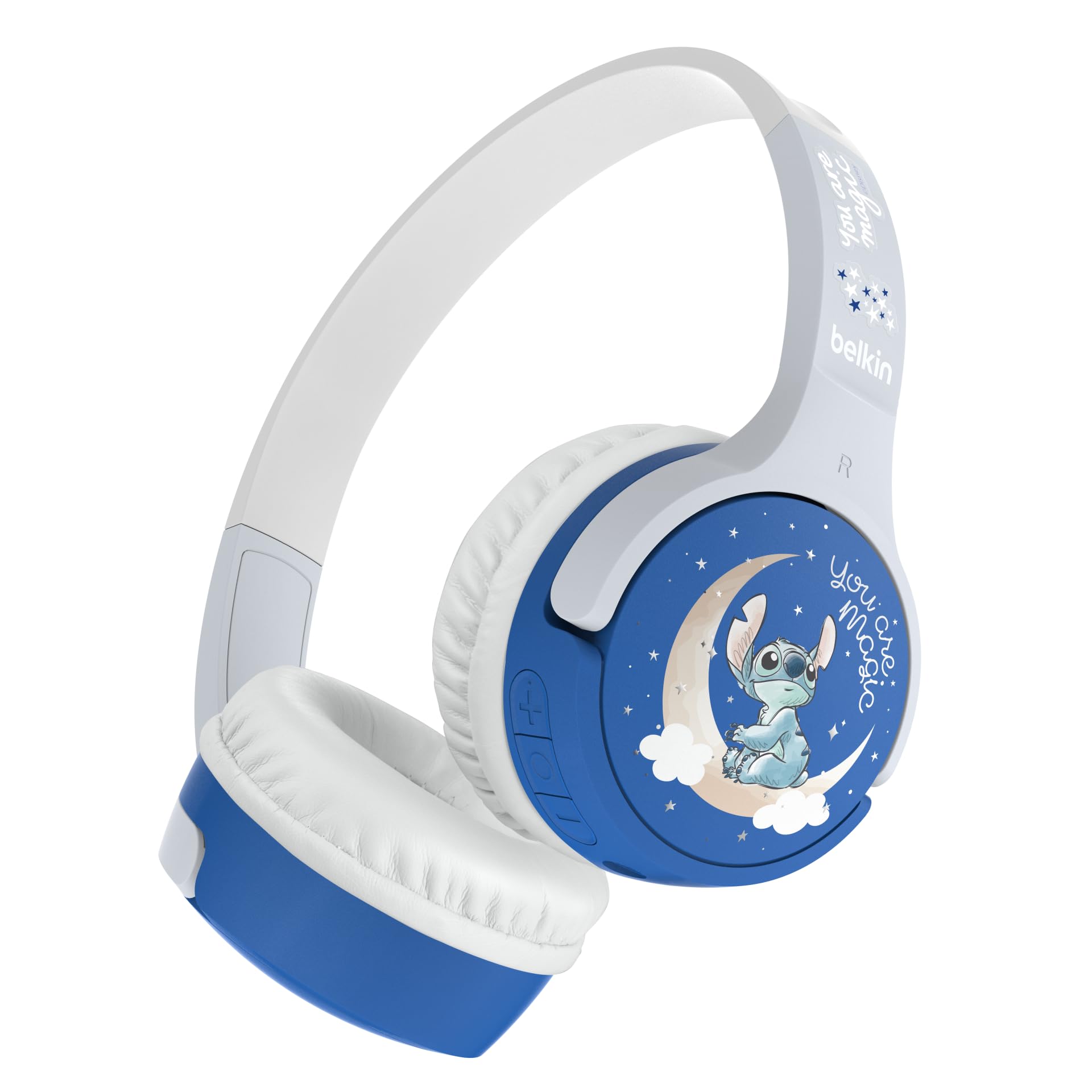 

Disney Stitch Kids Wireless Headphones Bluetooth 5.0 Waterproof with Microphone Volume Limiting Wired 3.5mm USB-C