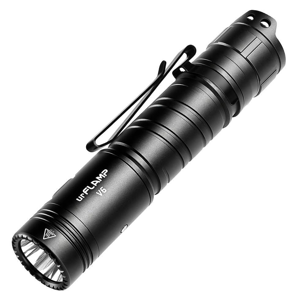 

UrFlamp WUBEN Custom V6 1300 for Outdoor and Security Use Flashlight, Lumens, LED, чёрный