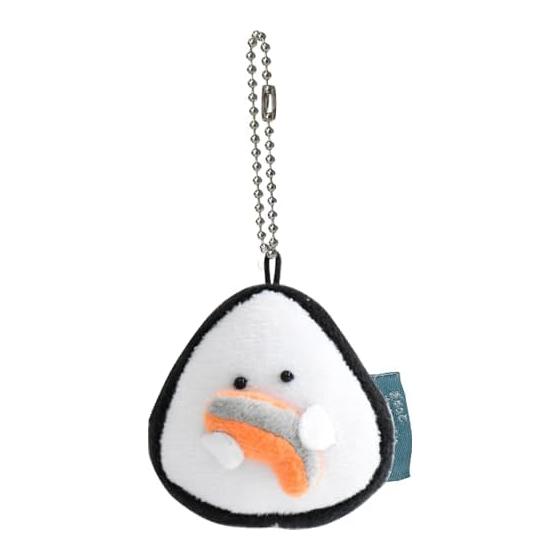 Ippinsha Gyutto Onigiri-san Salmon Onigiri-san Mascot Plush Mini Chain Gift 47032