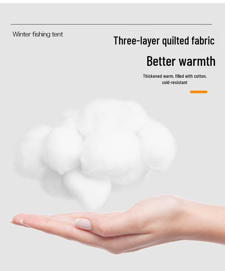 Instant Open Fully Automatic Winter Fishing Tent - No Assembly Needed, Thickened for Warmth and Cold Protection, Ideal for Camping and Ice Fishing.