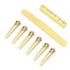 Metal Guitar Upper Nut Golden Guitar Bridge Pins Premium Guitar Bottom Saddle  Guitar