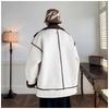 Mens Solid Color Lamb Fleece Puffer Jacket Winter Warm Plus Size Casual Cotton Coat