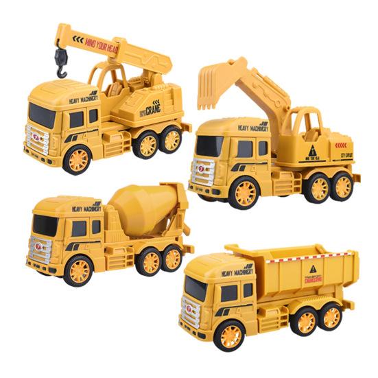 Engineering Vehicle Toy Flexible Joints Simulation Inertial Pull Back Sliding Dump Truck Bulldozer Excavator Model Gifts for Boys